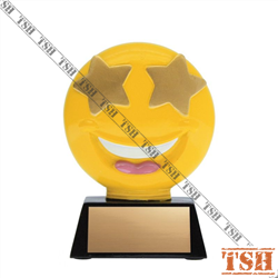 Emoji Star Eyes Trophy