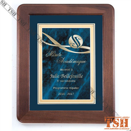 Cadre avec plaque