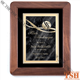 Cadre avec plaque