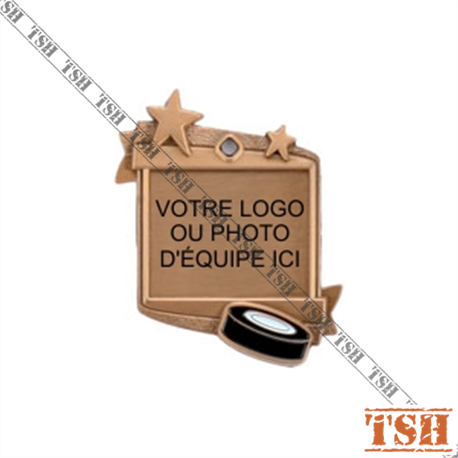Médaille de hockey 2¼"