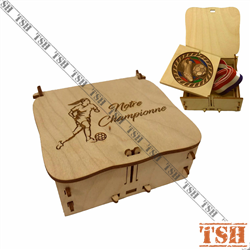 Personalized Wooden Medal Box